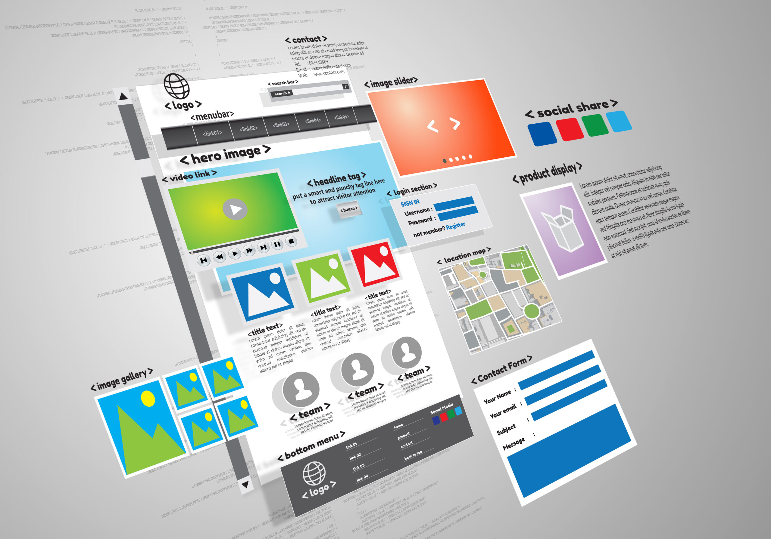 Business owner reviewing website placeholder image