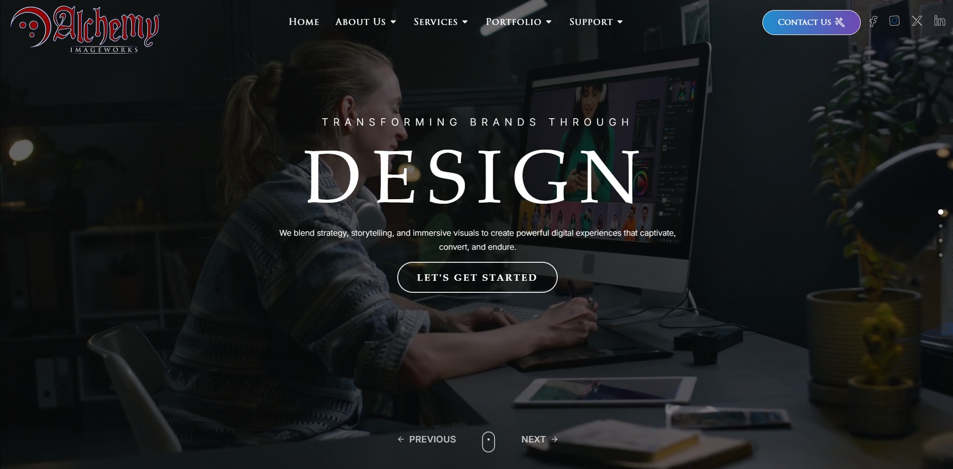 Professional website mockup placeholder image