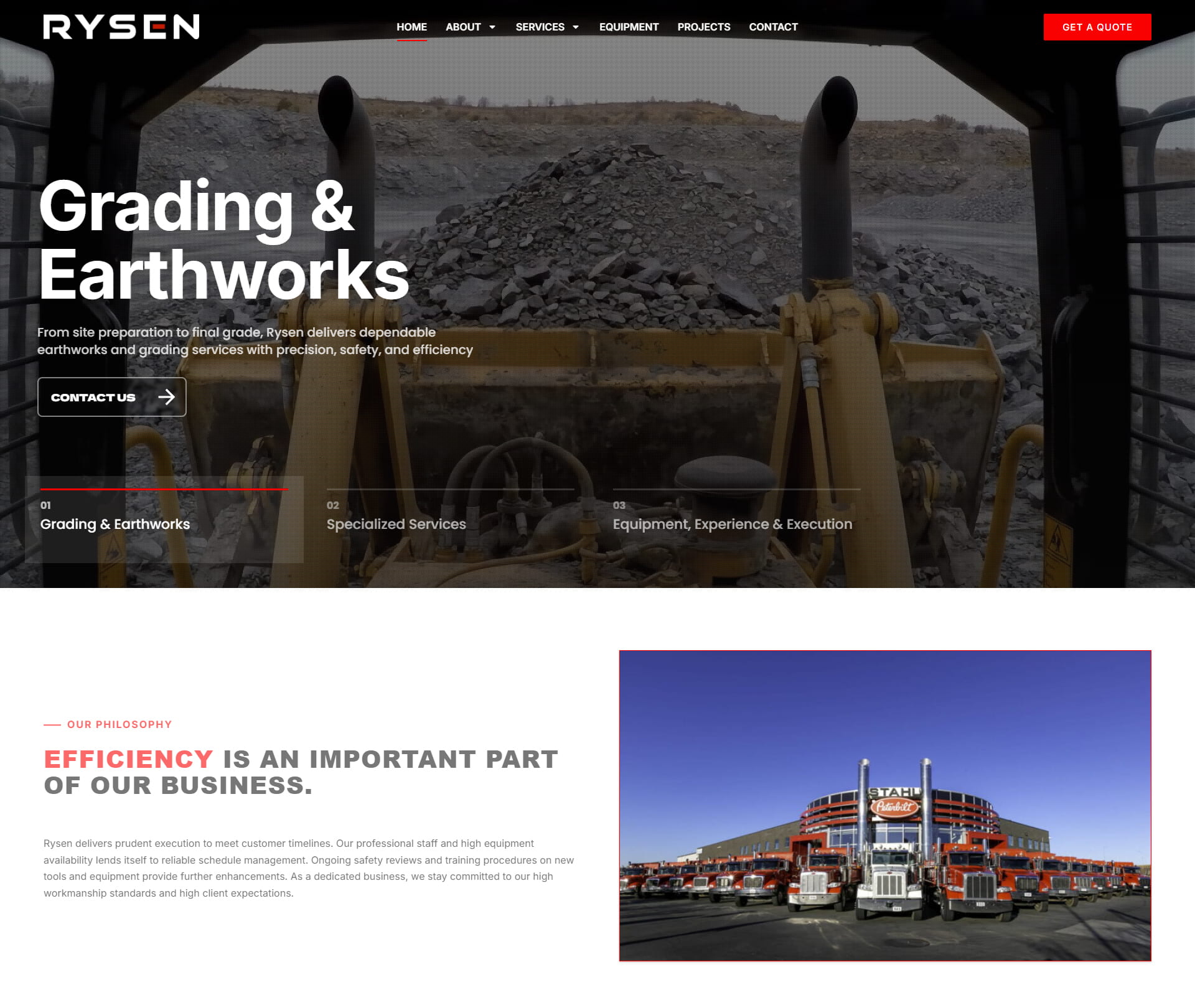 Trade business website placeholder image